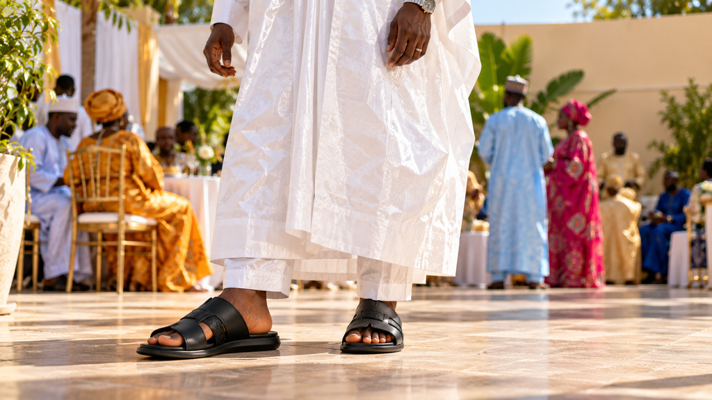 Quelles chaussures porter avec un boubou ? Le guide homme (Tabaski, Korité, mariages)